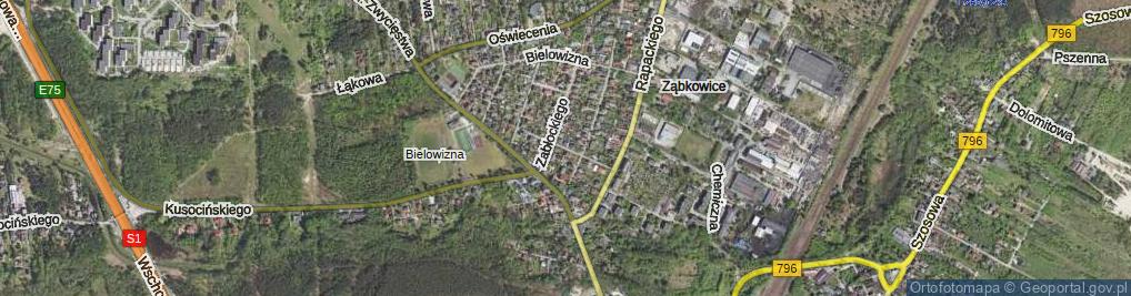 Zdjęcie satelitarne Fredry Aleksandra ul.